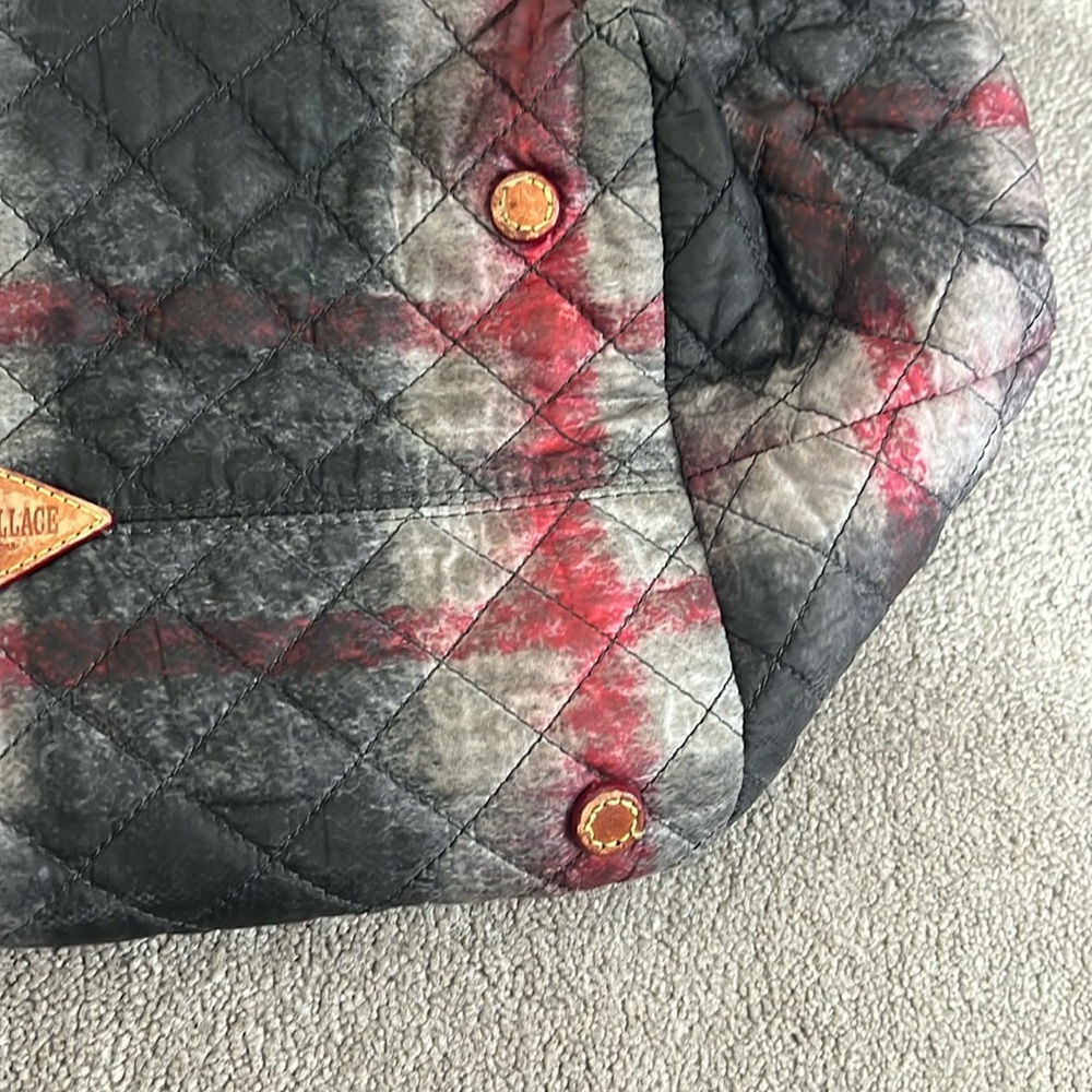 MZ Wallace redwood Plaid Quilted Tote - Picture 12 of 16